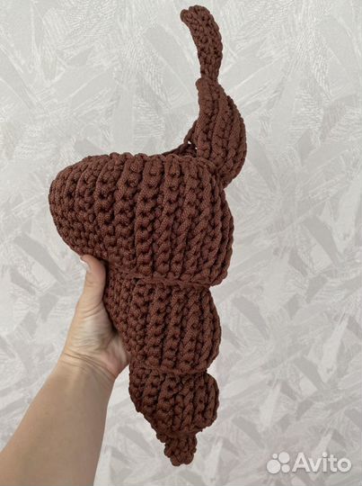 Вязаная интерьерная ракушка из полиэфирного шнура