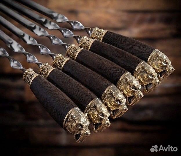 Набор подарочный шампура тигр