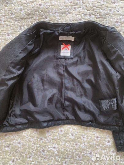 Кожаная куртка косуха H&M,р.110-116