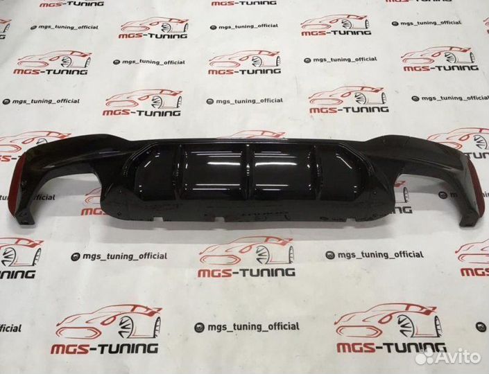 Диффузор BMW 5 series G30 M5 style черный