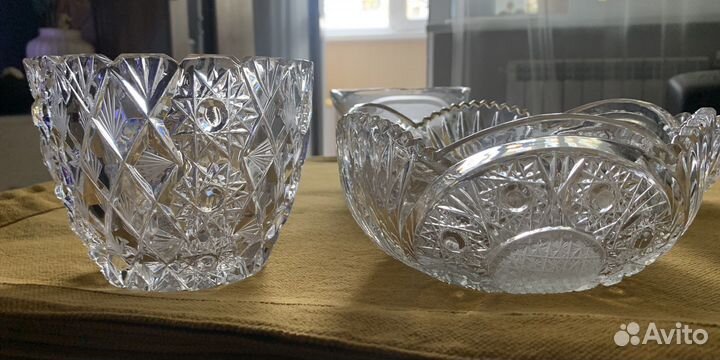 Ваза хрустальная