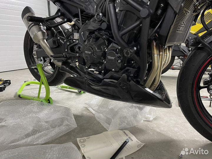 Плуг обвес kawasaki z900 carbon