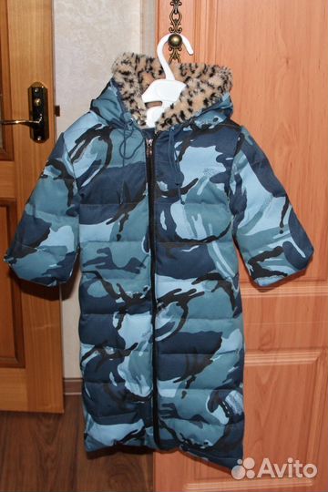 Зимний комбенизон из пуха. Рост 62-74см