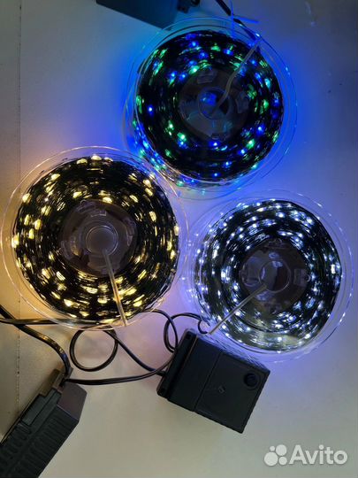 Новая гирлянда на елку роса