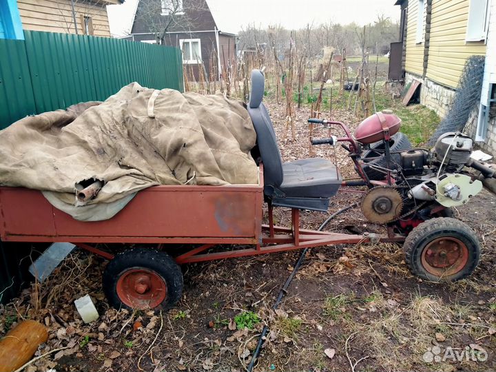 Мотоблок с прицепом