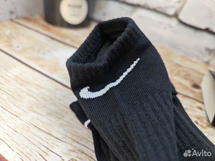 Носки Nike короткие чёрные