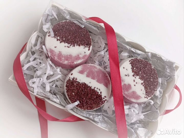 Набор бомбочек для ванны сочная вишня