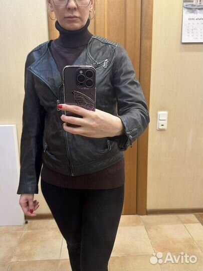 Куртка кожаная женская,косуха 44 размер