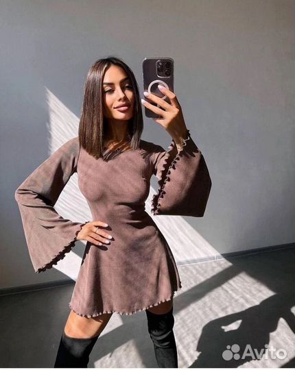 Платье трикотажное женское