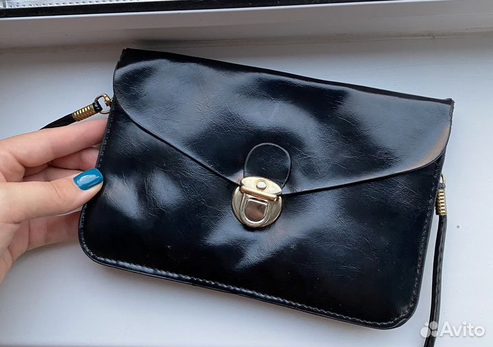 Женский кожанный клатч