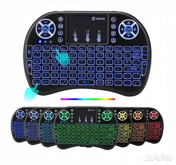 Мини беспроводная клавиатура с тачпадом для тв