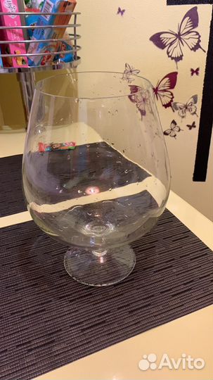 Аквариум для рыбки (бокал )