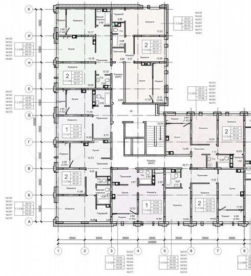 1-к. квартира, 42,3 м², 2/9 эт.