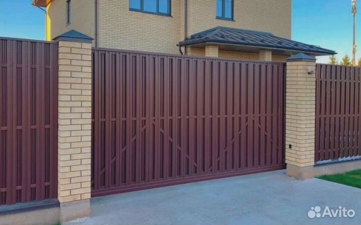 Откатные ворота под заказ 6м