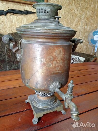Самовар на дровах старинный
