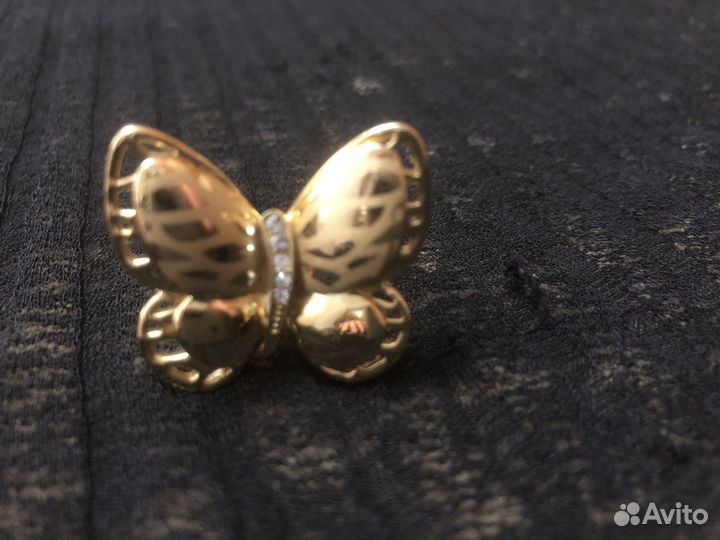 Кольцо бабочка