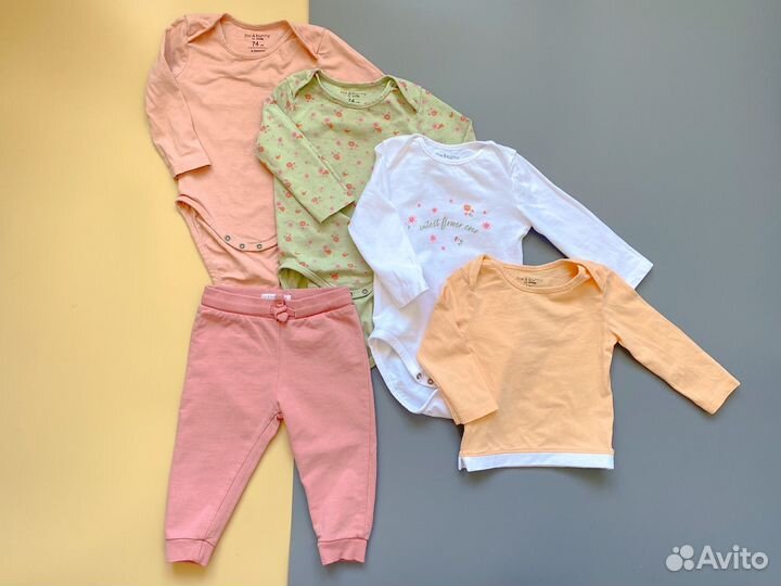 Детские вещи пакетом на девочку 74