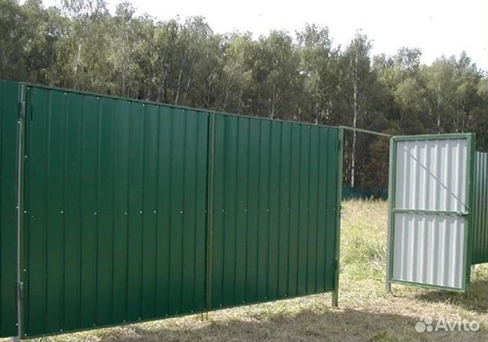 Забор из профнастила,калитки качественно