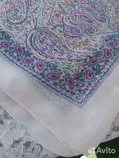 Большой платок хлопок Шёлк