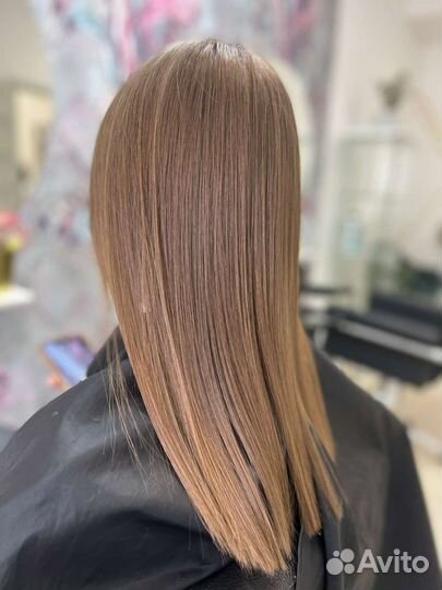 Кератиновое выпрямление, гор/ хол ботокс волос