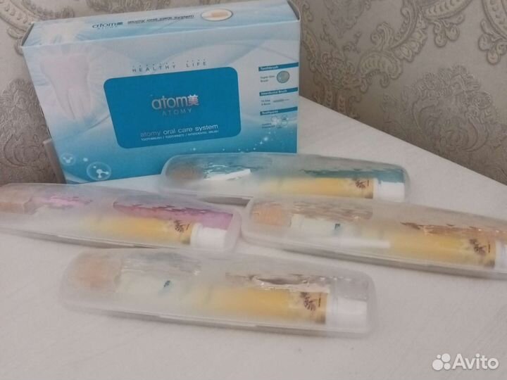 Зубная паста + щётка + ершик и чехол Atomy