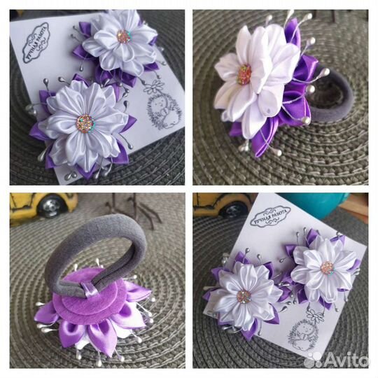 Резинки для волос (канзаши)