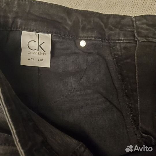 Calvin Klein джинсы мужские черные W33 L32