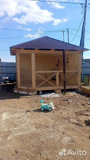 Приму заказы на беседки,веранды,бани каркасные