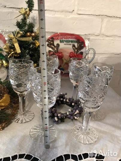 Хрустальные фужеры гусь хрустальный СССР