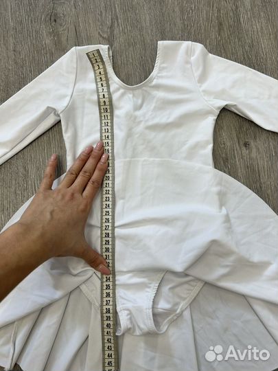 Купальник для танцев белый