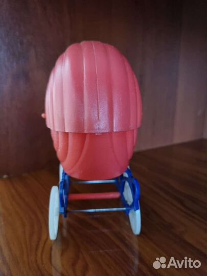 Коляска с пупсиком СССР, коляска для кукол пупсика