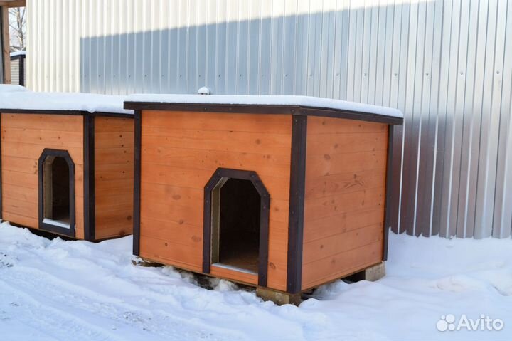 Утепленная будка для собаки Лира 1,2х1м