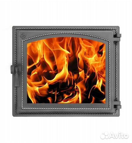 Дверка везувий каминная 240 (Антрацит)