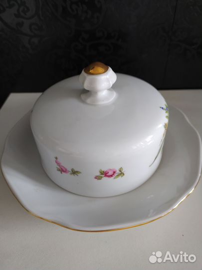 Маслëнка, блюда. Фарфор. bohemia. Чехословакия