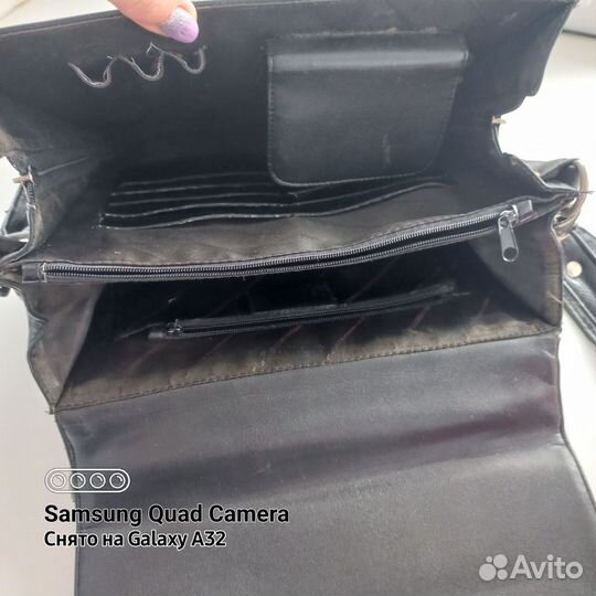 Мужской кожаный портфель бу