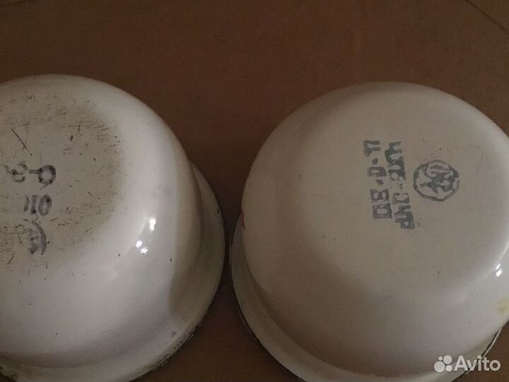 Кружки эмалированные советские