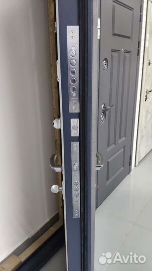 Входная дверь 110мм «Антарес» Верта Бетон/Зеркало