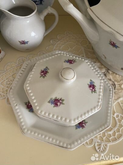 Масленка фарфор СССР