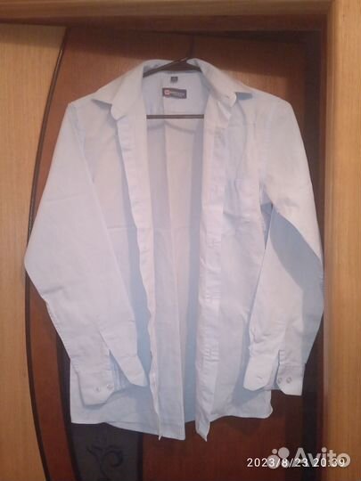 Рубашка школьная для мальчика 11 лет р 34(152)