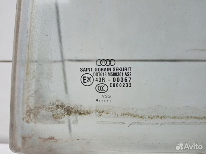 Стекло заднее левое Audi A8 D3 BHT 2005
