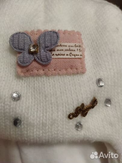 Шапка шлем для девочки