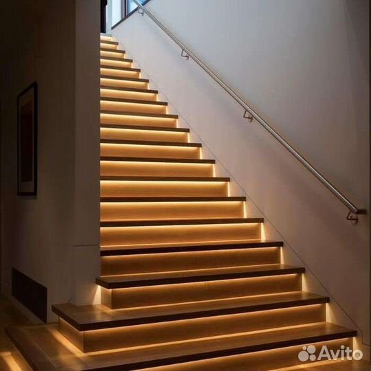 Монтаж Автоматическая подсветка лестницы. Электрик