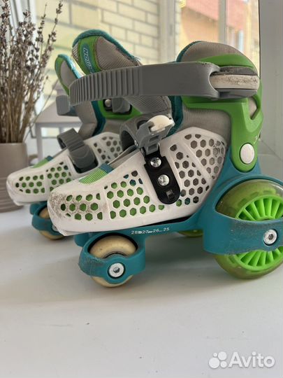 Роликовые коньки детские раздвижные