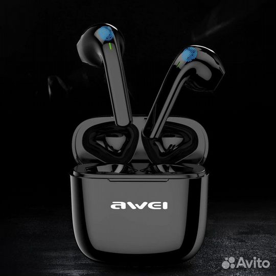 BT TWS гарнитура awei T26 black