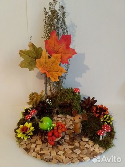Поделка осенняя в детский сад, школу
