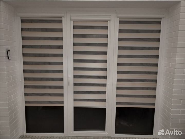 Рулонные шторы день ночь на заказ