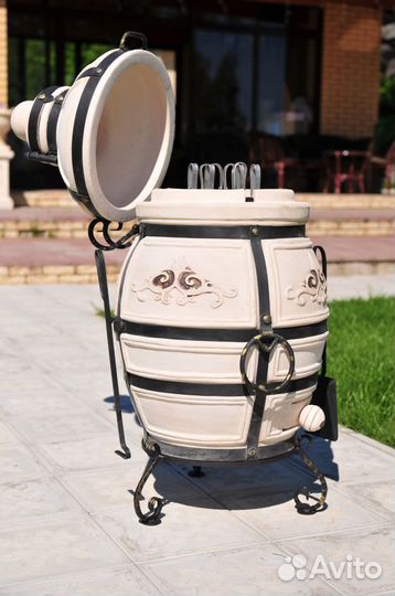 Тандыр Аполлон с откидной крышкой