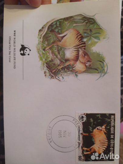 Конверт с маркой коллекция 8шт