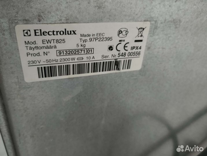 Стиральная машина Electrolux
