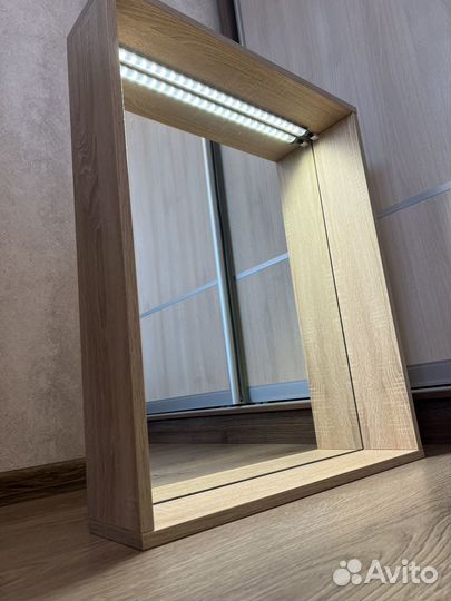 Зеркало «Клио» 70 см цвет дуб сонома